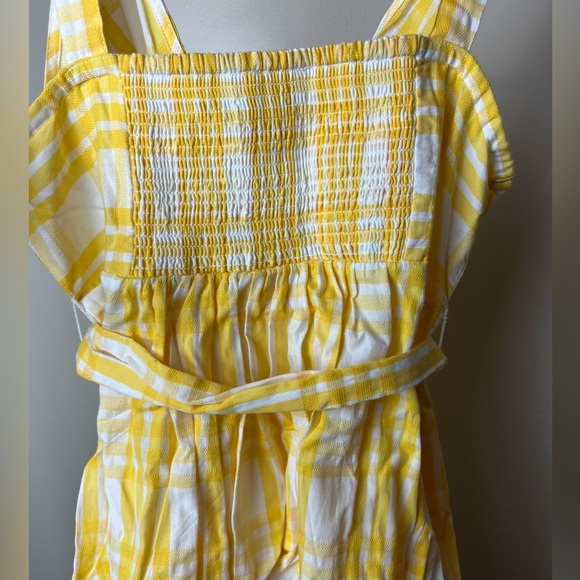 MOTHERHOOD MATERNITY YELLOW & white maternity top size medium - Picture 3 of 6